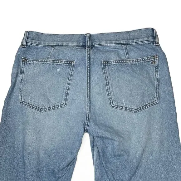 Madewell The Maternity Side-Panel Dean Easy Straight Jean Airy Denim size 29 - Picture 9 of 12